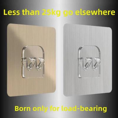 Wandmontierter Haartrocknerhalter ohne Durchschlag, mit spurlosen Klebehaken und Doppel-Krallenschnalle