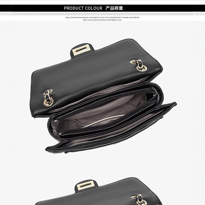 Damska Torebka Nowa Siatka Diamentowa Nit Łańcuszek Wszechstronna Jednoręczna Crossbody Mała Torebka