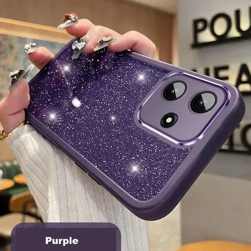 For Honor 400 Pro Glitter Gradient Soft Silicone Case For Honor 400 Pro 400 Lite Lens Camera Protetcor Shockproof Phone Cover
