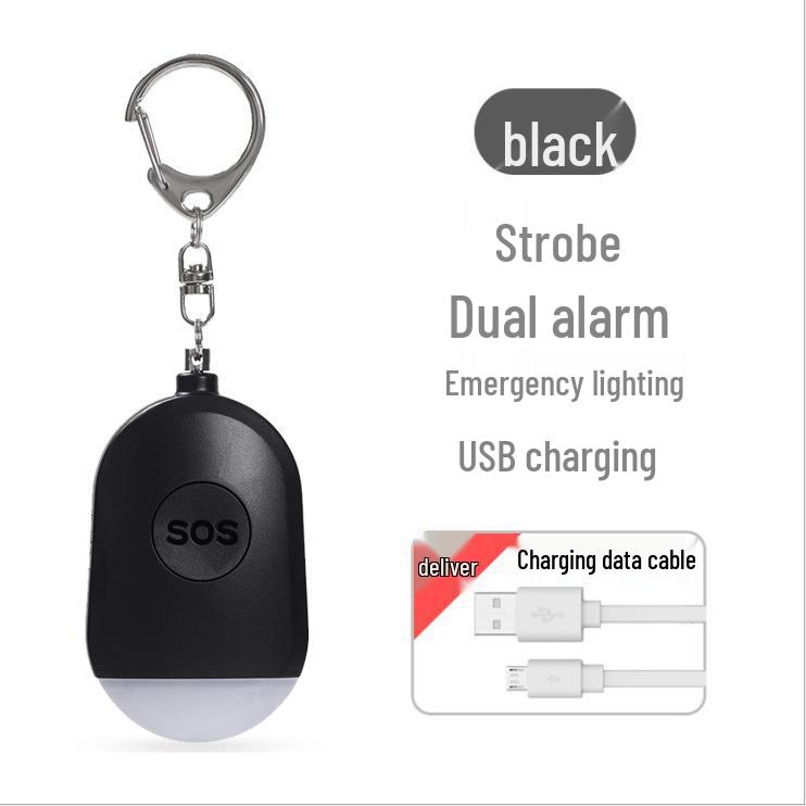 Linterna SOS Inteligente Portátil Recargable y Alarma de Lobo