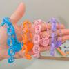 Summer Jelly Acrylic Heart Pendant Keychain