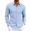 Men S Stretch Wrinkle Resistant Long Sleeve Business Casual Shirt
