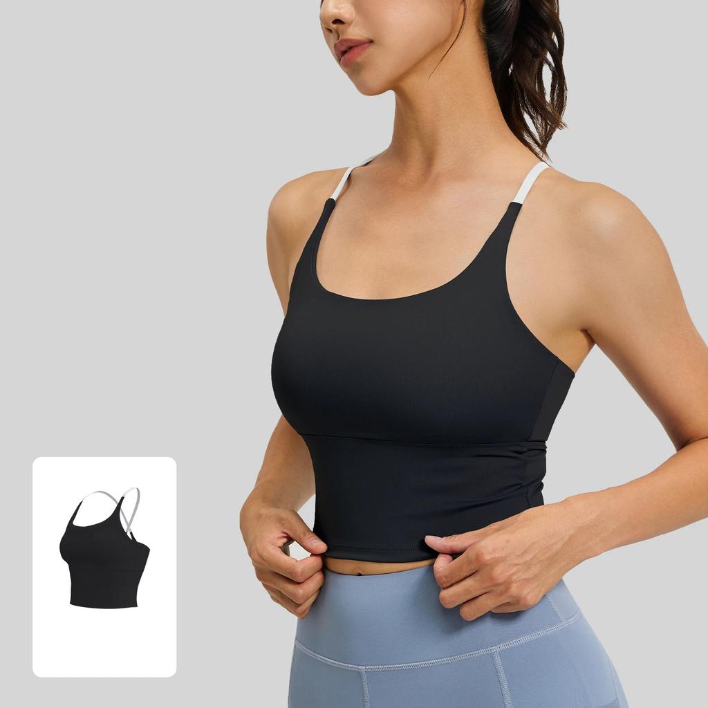 Breathable Sports Bra Shockproof Crop Top Anti-sweat Fitness Top Women Seamless Yoga Bra Sport Vest Gym Workout Top