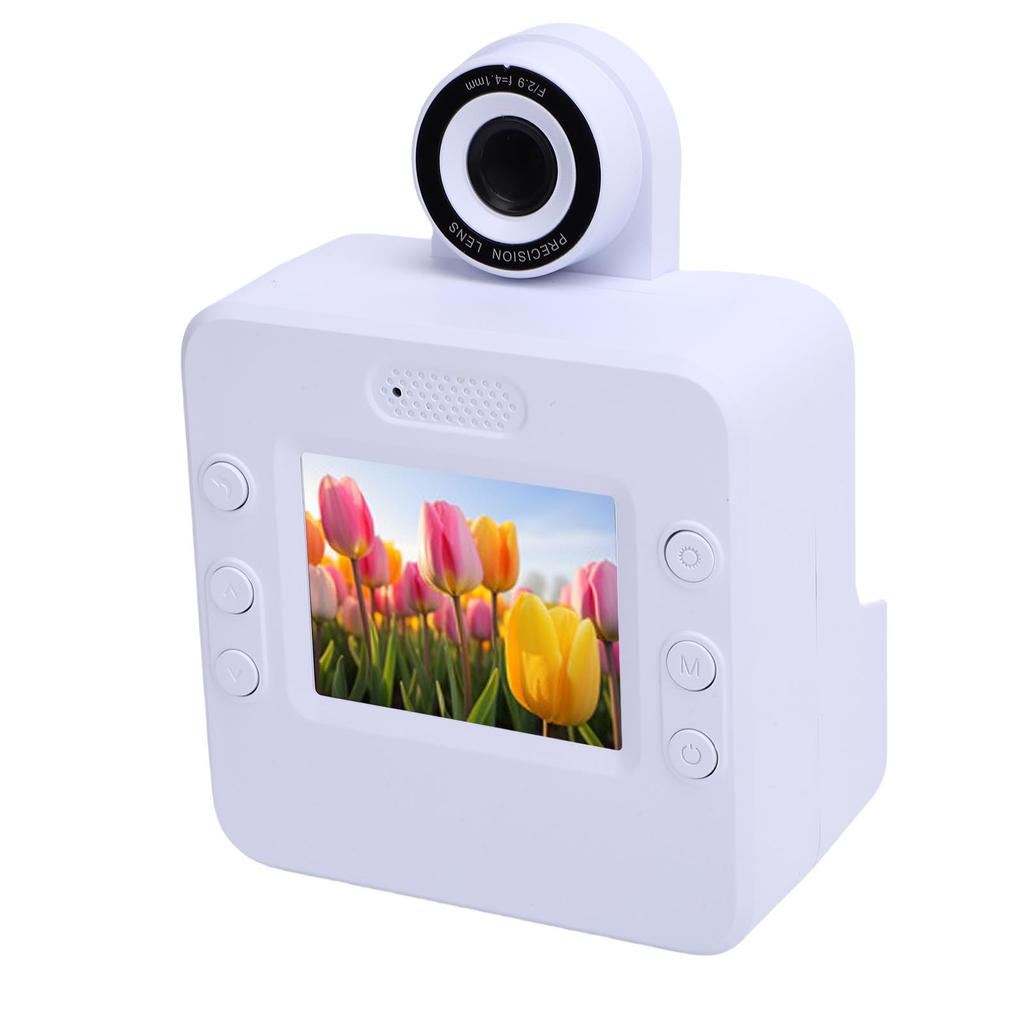 Instant Print Camera 2.4in HD Screen 24MP Photo 1080P Video Multifunctional Thermal Printing Camera for Students