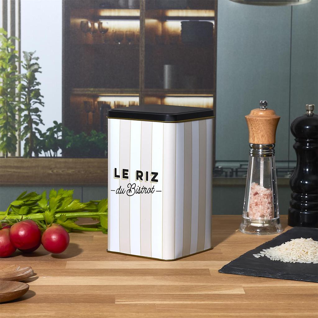 Puszka Na Ryż Bistrot Beżowe Pasy
