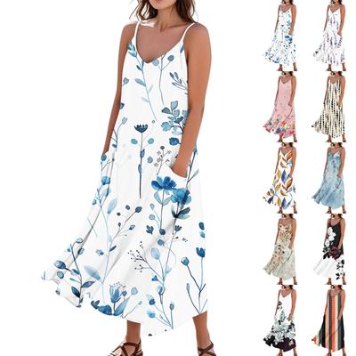 Women's Summer Dress Casual Loose Long Beach Vacation Dresses