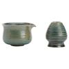 Green Glazed Matcha Set Ceramic Matcha Bowl Sets Japanese Tea Tools for Mindful Rituals Gradient tea cup Gift Set
