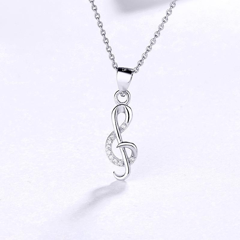 

925 Стерлинговое Серебро Нишевый Высококлассный Кулон Цепочка на Ключицу Женское Ожерелье 2025 Модное Изысканное Инкрустированное Цирконом Аксессуар Подарок 45cm