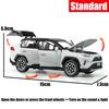 1/32 Toyota RAV4 SUV Terénní Hračka Auto, JKM Kovový Odlévaný Model Zvuk & Světlo Otevíratelné Dveře Vzdělávací Kolekce Dárek pro Chlapce