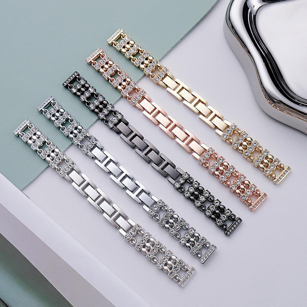 Diamond strap suitable for Apple Watch 40/44/38/45/41/49/42mm metal bracelet iWatch series se 7 6 3 5 Ultra 2 8 9