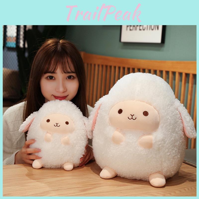 Plush Cuddly Sheep Toy Chubby Round Doll Girls Bedroom Bedtime Children Gift