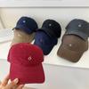 New Simple Embroidered Baseball Cap Children Wide Brim Big Face Small Cap Couple Outdoor Shade