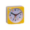 Klassischer Mini-Batterie-Wecker Kleine quadratische Reiseuhr mit Licht und Schlummerfunktion für Zuhause Schlafzimmer