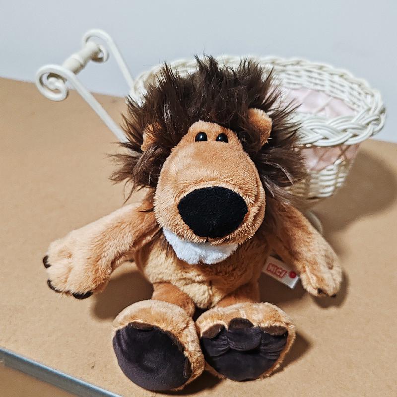 Plush Forest Animal Dolls: Lion, Elephant, Tiger, Monkey, and Deer - Children's Toys