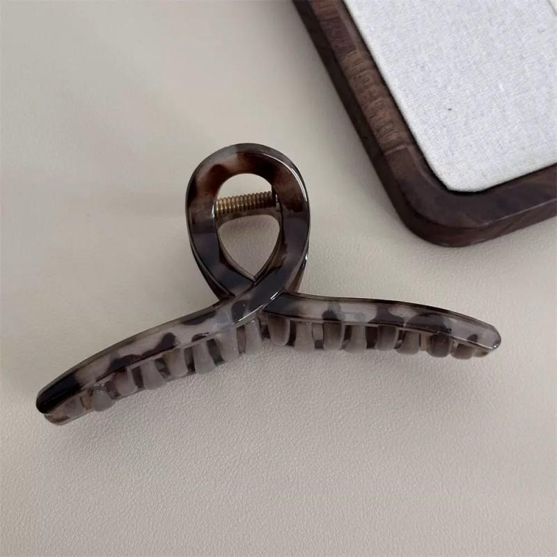 Retro Leopard Print High-Grade Large Clip Hair Accessories For Women