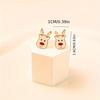 Vintage Classic Christmas Festive Stud Earrings Zinc Alloy No Plating Alloy Ear Needle Daily Wear For Winter Holiday Season 1 Pair