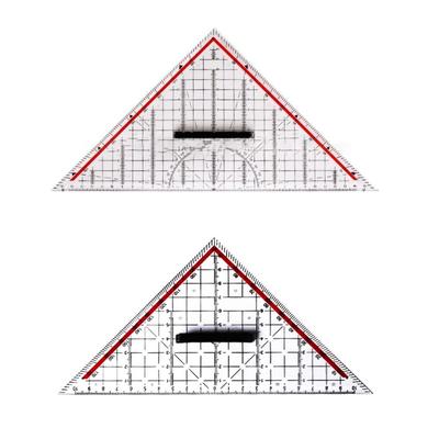 Triangle Rulers Square Set Plastic Protractor Technical Scale and Angle Measurement Tool for DIY Enthusiasts and Students