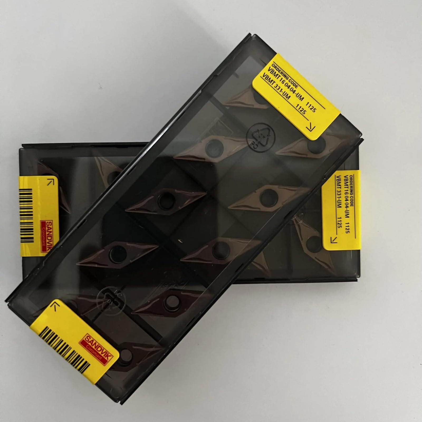

Original Sandvik / VBMT160404-UM 1125 CNC lathe carbide blade 10 PCS