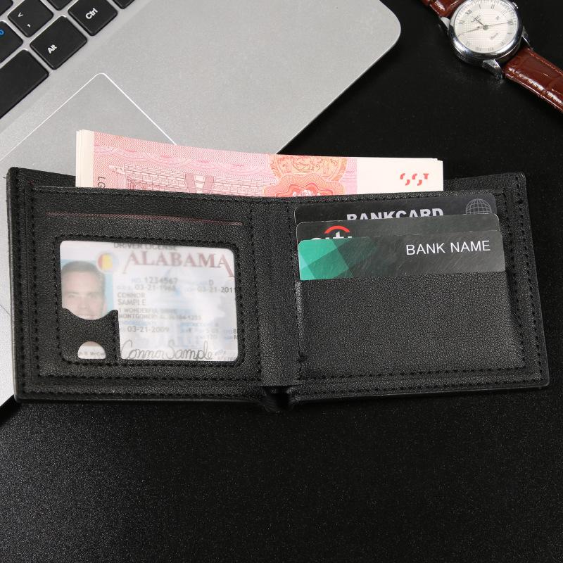 Men's Business Ostrich Pattern Wallet Urban Personalized Multi Functional Large Capacity Horizontal Short Style