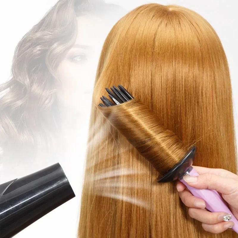 

1PC Round Hair Brush Professional Hair Fluffy Curling Roll Comb Round Hair Brush Curling Wand Hairstyling Tools