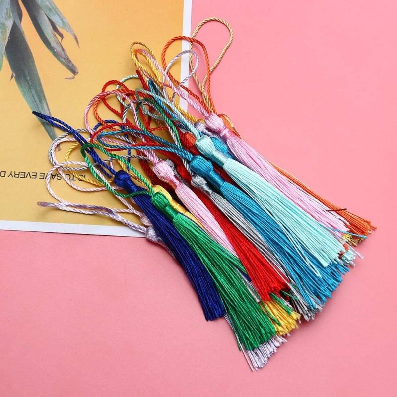 Crafts for Project Blank Bookmarks Thick Paper Bookmarks Colorful Tassels Crafts