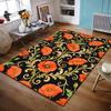 Red Poppy Floral Pattern Rug Non-slip Rug Suitable for Living Room and Bedroom Sofas