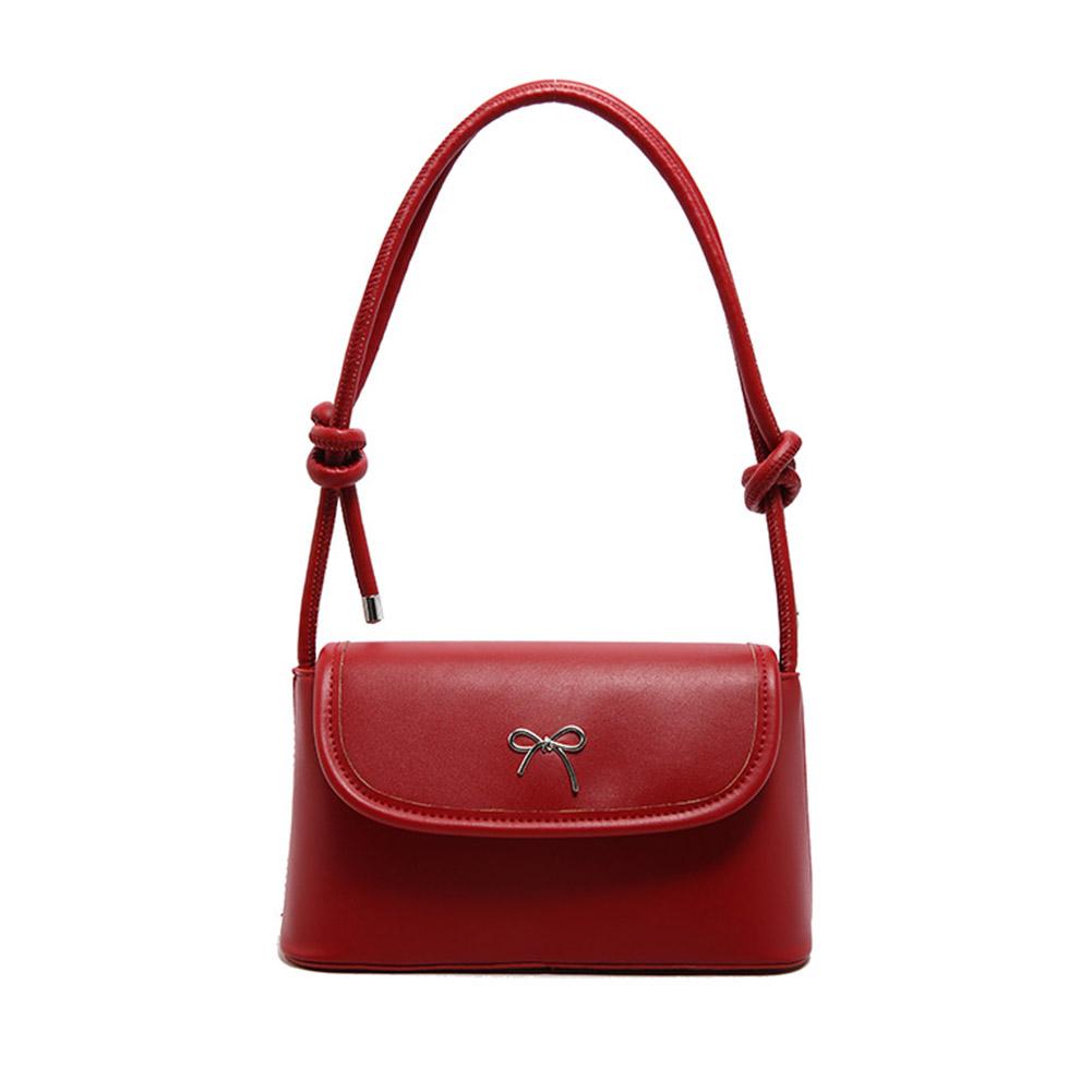 Fashionable Ladies' Beautiful Bags PU Leather Handbag Sweet Cute Leather Bags Casual Commuter Female Underarm Handbags