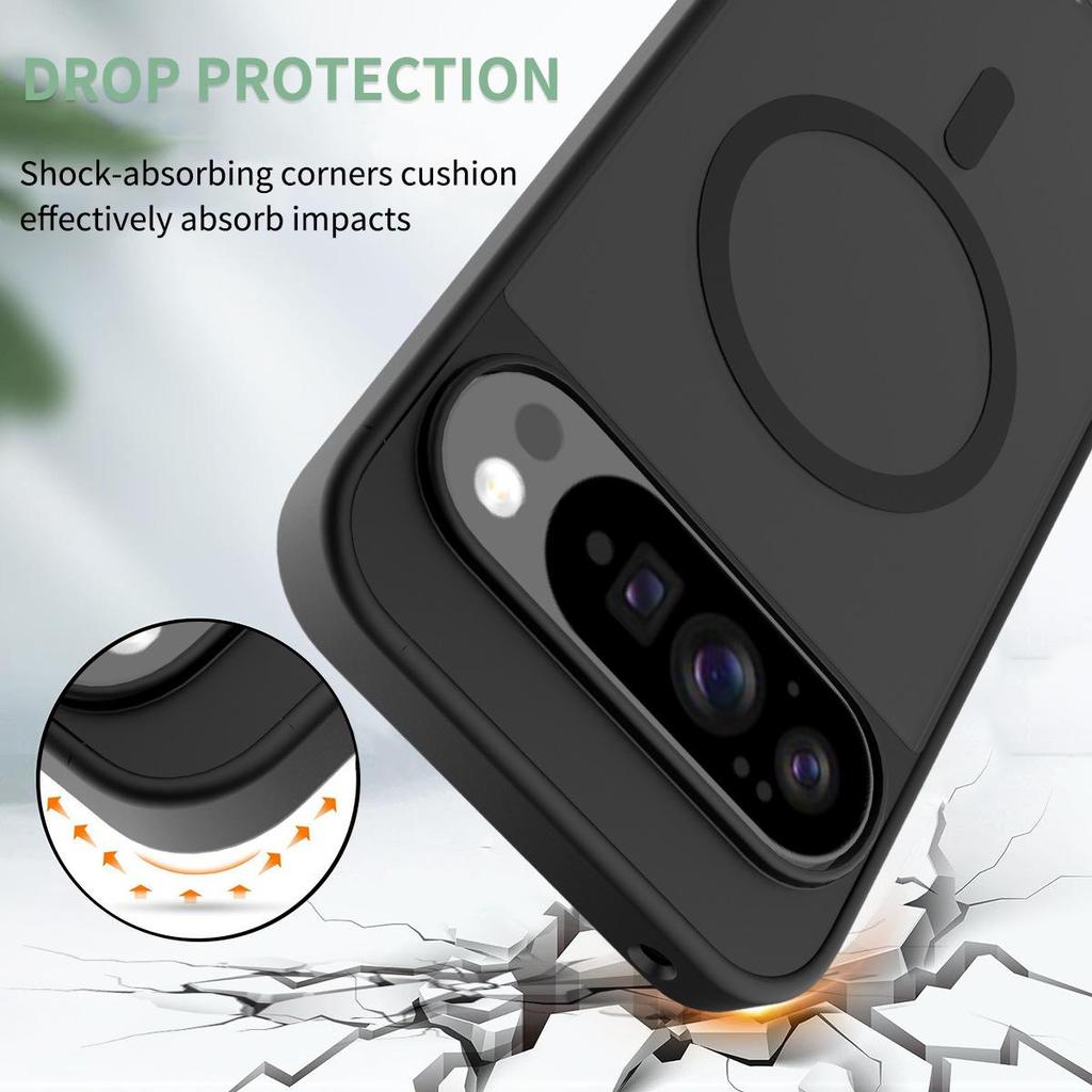 Stříbrný magnetický nárazuvzdorný kryt Google Pixel10 Pro XL