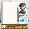 8K Sketch & Drawing Paper: A3 & A4 Thickened Art Student White Paper for Handwritten and Pencil Use