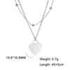Cazador Dog Cat Four Leaf Clover Pendant Necklace for Women Stainless Steel Compass Angel Choker Double Chain Neck Jewelry 2026