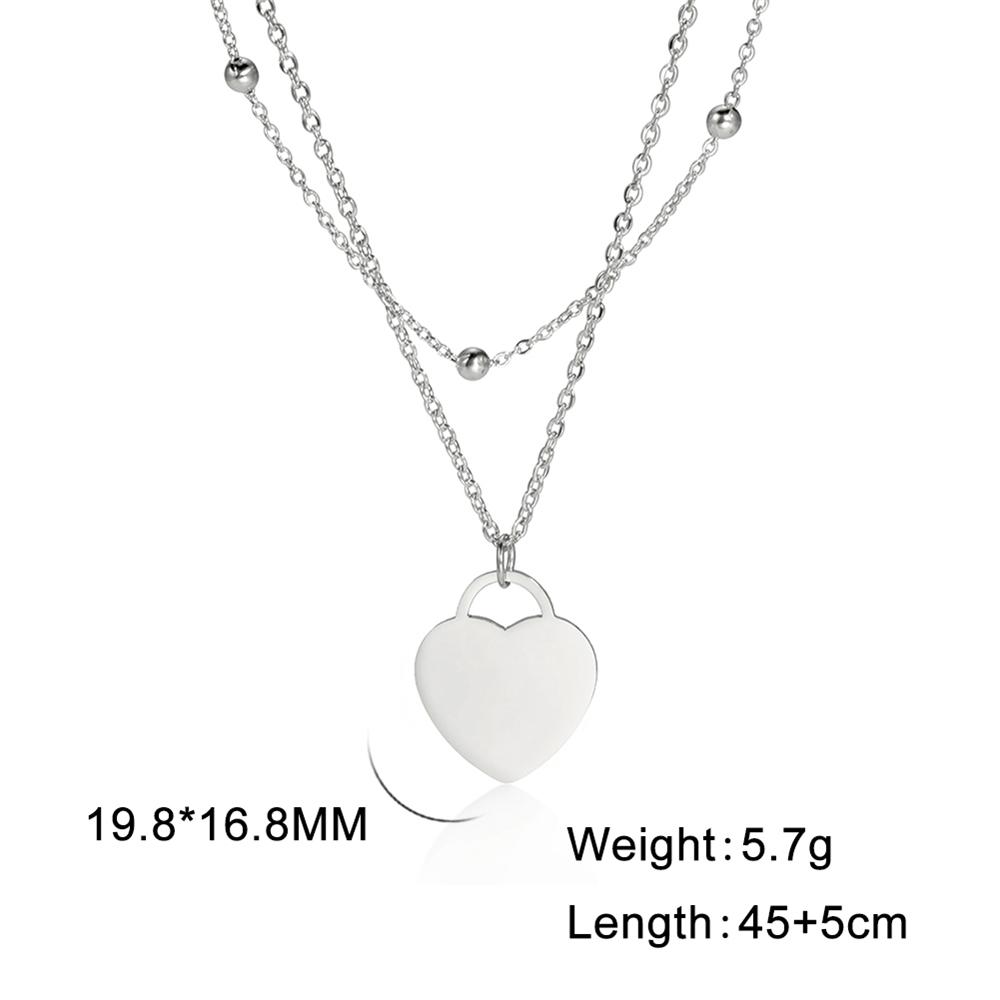 Cazador Dog Cat Four Leaf Clover Pendant Necklace for Women Stainless Steel Compass Angel Choker Double Chain Neck Jewelry 2026