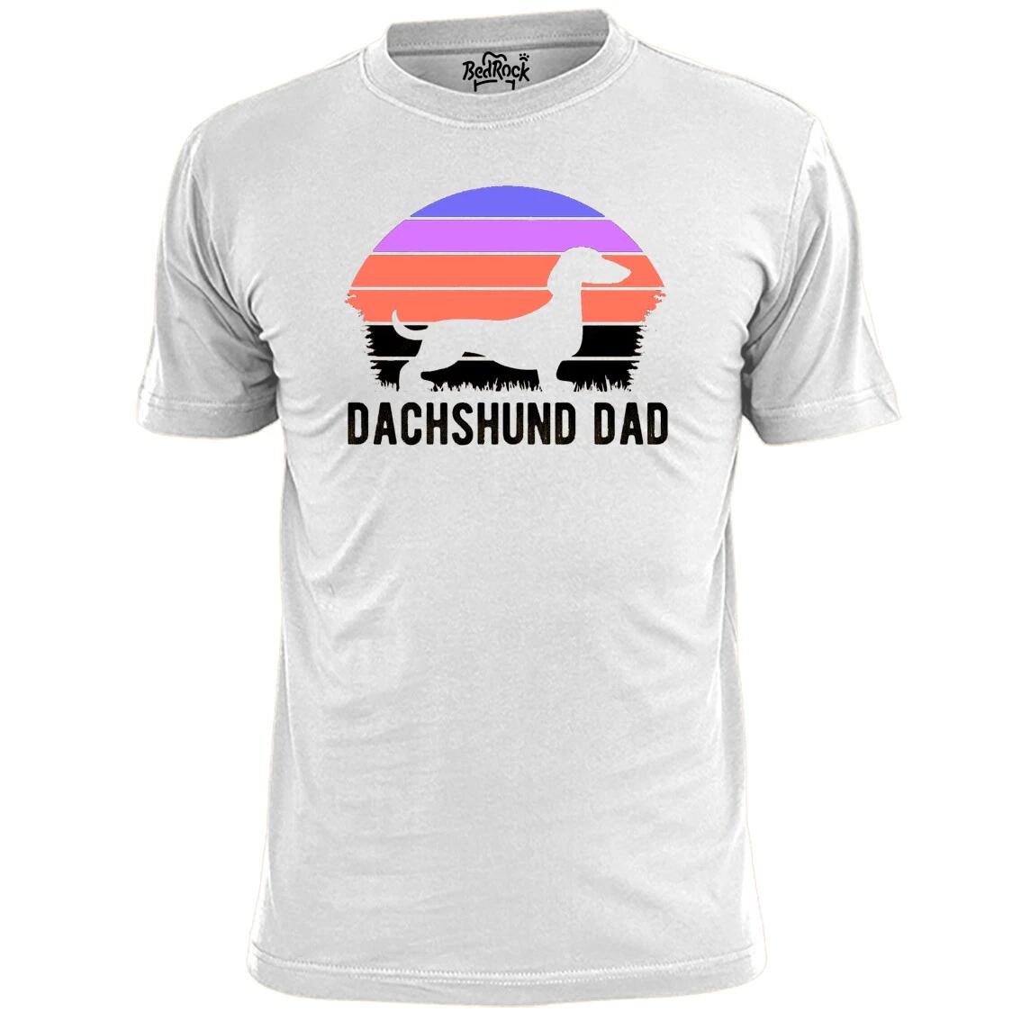 

Mens Dachshund Dad Dog Logo T shirt Pet Pooch Hound 4XL