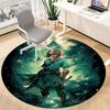 1pc Legend Zelda Office Round Area Rug, Under Office Chairs Bedroom Living Room Home Decor, Room Decoa1016249