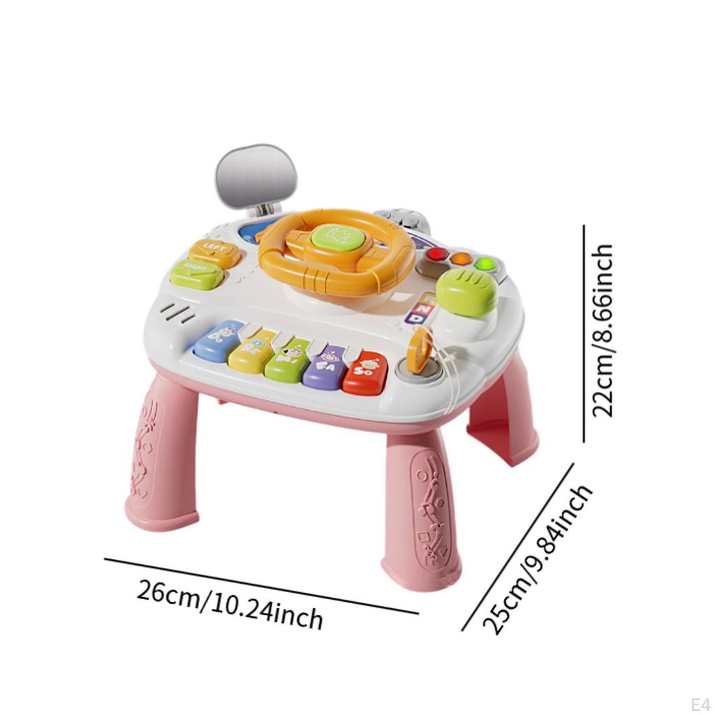 2 In 1 Musical Toy Activity Table Center, Preschool Sensory Toys for Kids Ages 3-6