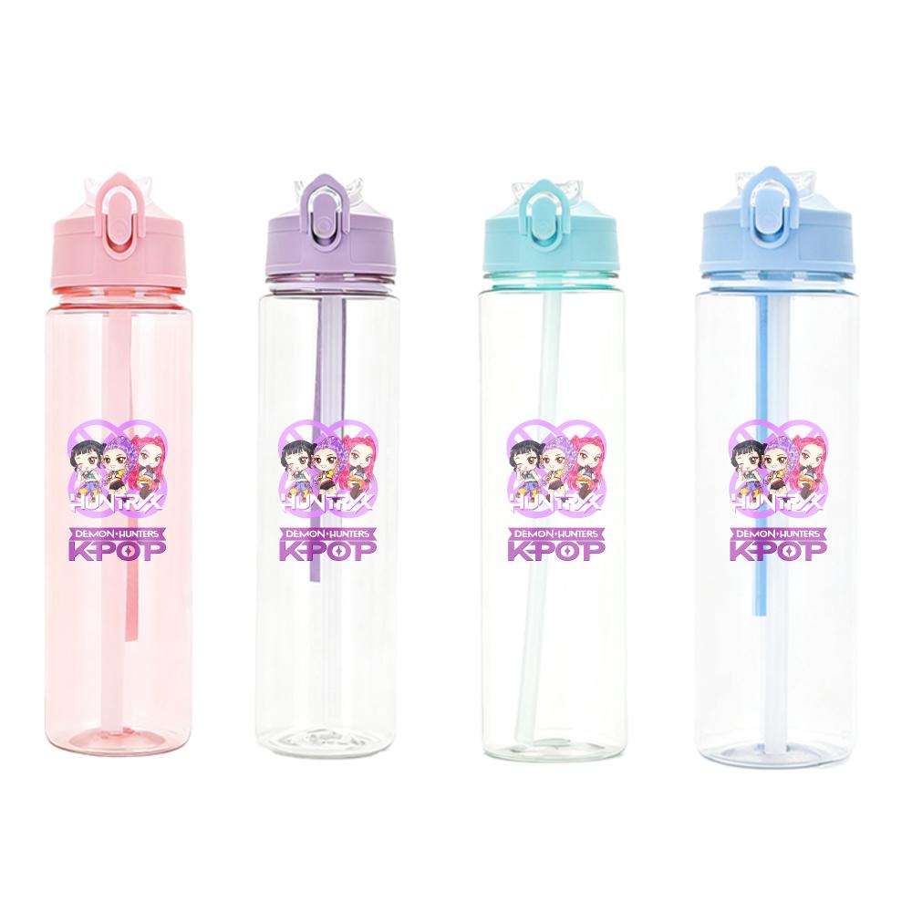 Anime Kpop Demon Hunters Character Water Cup Big Capacity Outdoor Portable Drinking Bottle Present designed for Boys plus Girls