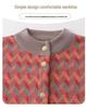 Women's Winter Wool Cardigan: Fleece-Lined Sweater for Middle-Aged & Elderly, Thickened for Autumn/Winter, Ideal for 60+.