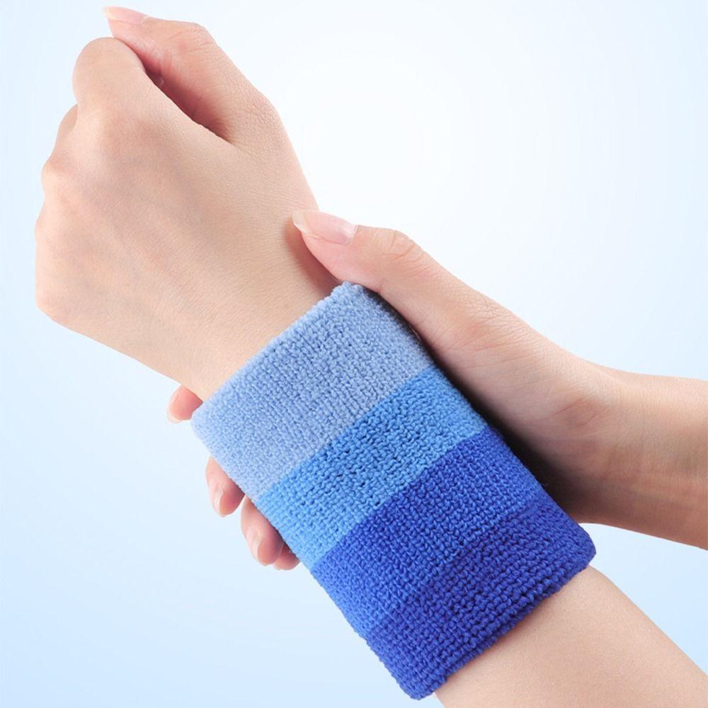 2pcs/pair Polyester Tennis Wristband Elastic Fitness Wrist Brace Cosplay Sport Wristband Running