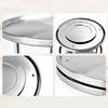 2 Tier 360 Degree Metal Rotating Spices Fruit Tray Turning Table Cake Rack Hold Organizer Home Kitchen Storage Rack Stand Basket