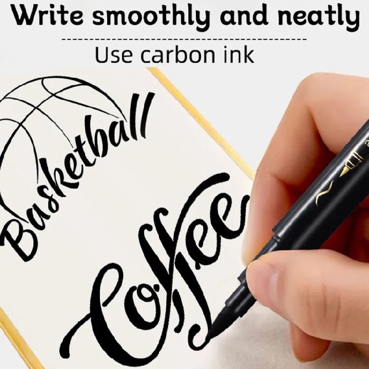4Pcs Refillable Soft Grip Calligraphy Pen Set Includes 25ML Black Inks for Handwriting Sketching Art Illustrastions