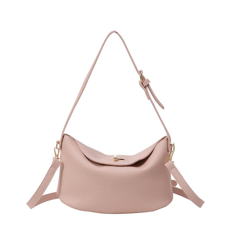 Autumn small fresh simple foreign style solid color handbag bag temperament casual messenger women's bag tide