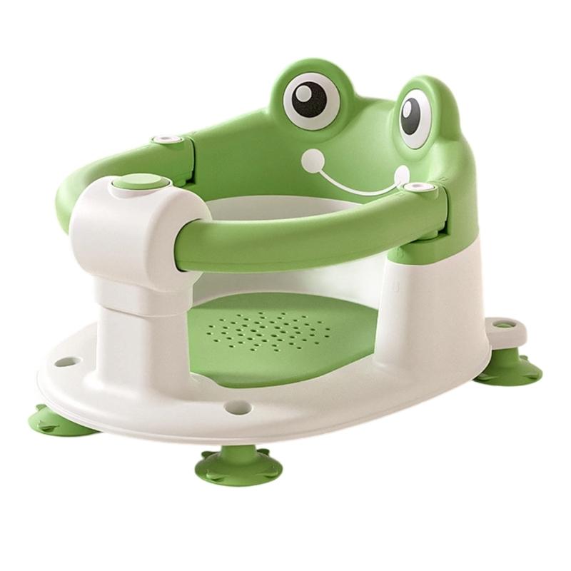 

Ergonomic Bath Seat Baby Bath Support Chair For Infants Slip Resistant Design Lightweight Easy To Move Stool зелений