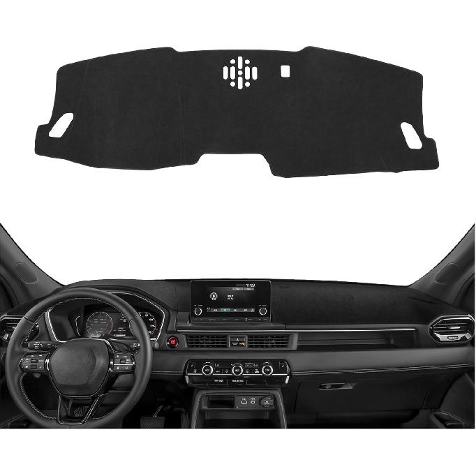 YOJOJOCO Dash Cover For Honda Pilot 2026 2025 2024 (Without HUD) Accessories Flannel Dashboard Cover Dash Mat Center Console Cover Sunshield