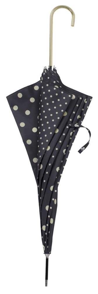 Because Long Dot Umbrella, Pattern, Black, B-130457
