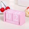 1Pcs Cute Vintage Desktop Wooden Letters Calendar Cube Block Home Decoration Accessories Prop Letter Wooden Calendar