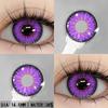 1 Par Fargede Kontaktlinser for Øyesminke Farge Pupiller Lilla Linser Øyekontakt Røde Kontaktlinser Myke Øyelinser