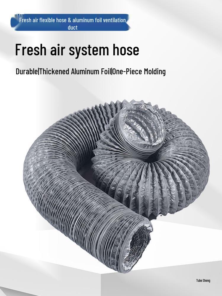 Double-Layer Aluminum Foil Flexible Exhaust Hose for Air Systems