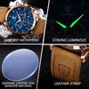 POEDAGAR Luxury Man Wristwatch Sports Leather Quartz Watch Waterproof Luminous Calendar Chronograph Watches Male Clock