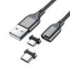 Geflochtenes Typ-C Datenkabel für Android Starke Magnetische Saugung Super Schnelles USB-Blitzladekabel für Mobiltelefone Nylonhülle