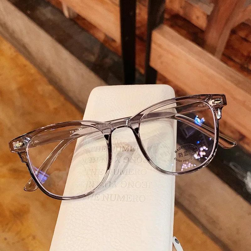 New Vintage Transparent Computer Glasses Frame Women Men Anti Blue Light Eyewear Blocking Glasses Optical Spectacle