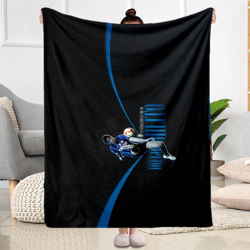 Man City Player Celebration Blanket Ultra-Soft Suitable for Seaside Bed Picnics for All Occasions Playful Design